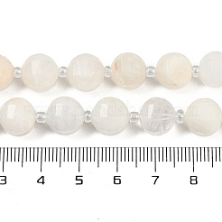 Natural White Moonstone Beads Strands&nbsp;G-G182-B09-05
