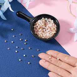 4連売り4色abカラーメッキ不透明ガラスビーズ連売り  双円錐形  多面カット  ピンク  2.5x3mm  穴：0.7mm  約148~149個/連  15.35~15.55インチ（39~39.5cm）  1連 / color&nbsp;GLAA-TADJ0001-20B