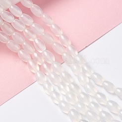 Natural White Agate Beads Strands&nbsp;G-C247-01A