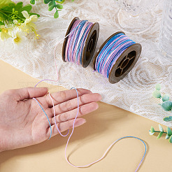 2 Rolls 2 Colors Segment Dyed Round Polyester Twisted Cords&nbsp;OCOR-TA0003-59B
