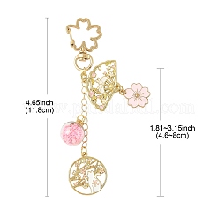 Alloy Enamel Pendant Keychains&nbsp;HJEW-FS00052-04