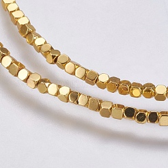 Electroplate Non-magnetic Synthetic Hematite Bead Strands&nbsp;G-K237-08P