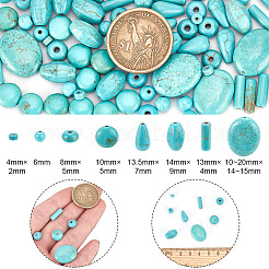 185Pcs 8 Styles Synthetic Turquoise Dyed Beads Strands&nbsp;TURQ-AR0001-37