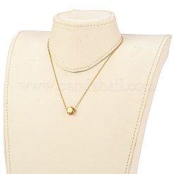 304ステンレススチールペンダントネックレス  ボールチェーンとカニカン付き  スター  ゴールドカラー  16.14インチ（41cm）&nbsp;NJEW-JN03119-03