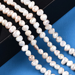 Natural Cultured Freshwater Pearl Beads Strands&nbsp;X-PEAR-N014-04D-01