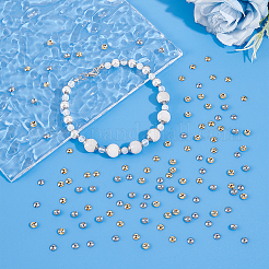 160Pcs 2 Colors 304 Stainless Steel Bead Caps&nbsp;STAS-UN0061-26