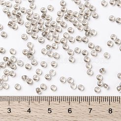 MIYUKIラウンドロカイユビーズ  日本製シードビーズ  （rr3645)派手な裏地付きローズトープ  8/0  3mm  穴：1mm  約422~455PCS /ボトル  10 G /ボトル&nbsp;SEED-JP0009-RR3645