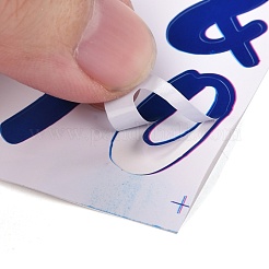 Number & Alphabet & Sign PVC Waterproof Self-Adhesive Sticker&nbsp;DIY-I073-04B