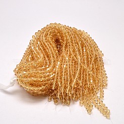 Imitate Austrian Crystal Bicone Glass Beads Strands&nbsp;GLAA-F029-5x5mm-18