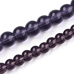 Transparent Glass Beads Strands&nbsp;GLAA-T032-T4mm-03