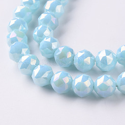 Electroplate Glass Beads Strands&nbsp;EGLA-T020-10-B03