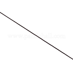 ポリエステル弾性コード  調節可能な弾性コード  ラウンド  ココナッツブラウン  1mm  約65m /ロール&nbsp;EC-WH0025-09D