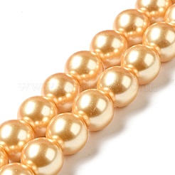 ガラスパールビーズ連売り  ラウンド  ミックスカラー  12mm  穴：1mm  約70個/連  32インチ/連&nbsp;HYC005