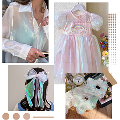 Laser Polyester Mesh Fabric&nbsp;DIY-WH0304-692B