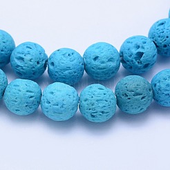 Natural Lava Rock Beads Strands&nbsp;G-F531-6mm-G04