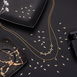 100Pcs 304 Stainless Steel Tiny Cross Charms&nbsp;FIND-UN0004-03