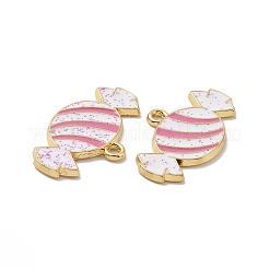 Christmas Theme Rack Plating Alloy Enamel Pendants&nbsp;PALLOY-O109-32LG