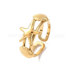 304 Stainless Steel Cuff Open Rings&nbsp;LS-RJEW-C151-03D-G