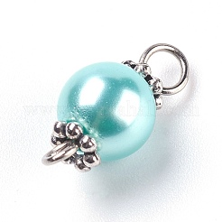 Pearlized Glass Pearl Links connectors&nbsp;PALLOY-JF00348