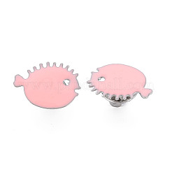 Cute Fish Enamel Pin&nbsp;JEWB-S012-002P-NF