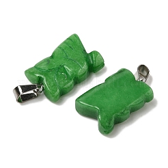 Dyed Natural White Jade Pendants&nbsp;G-B127-09P-02