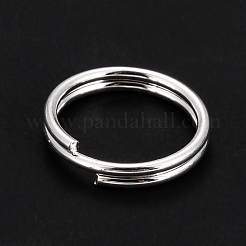 304ステンレススプリットリング  ダブルループ丸カン  銀  12x2mm  内径：10mm  単線：1mm&nbsp;STAS-P223-22S-07