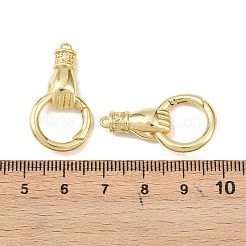 Hand Brass Spring Gate Rings&nbsp;X-KK-Z132-06G