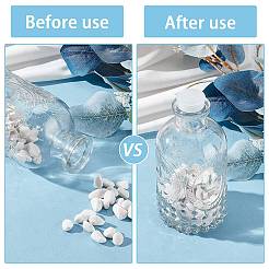 10種類のスタイルのプラスチックボトルストッパー50個  ワインボトル用  コラム  ホワイト  15~28x10~15mm  内径：9~20mm  5個/スタイル&nbsp;AJEW-GF0006-40