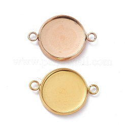 Stainless Steel Cabochon Connector Settings&nbsp;STAS-XCP0001-37