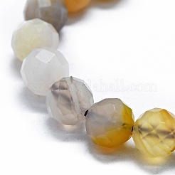 Natural Yellow Botswana Agate Beads Strands&nbsp;G-G927-17A