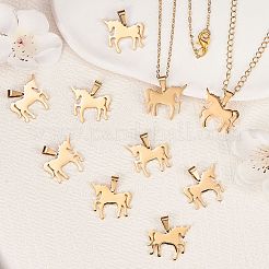 10Pcs 304 Stainless Steel Pendants&nbsp;STAS-SZ0003-26