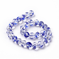 Glass with Enamel Beads&nbsp;LAMP-P058-01E