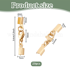 20Pcs 304 Stainless Steel Lobster Claw Clasps&nbsp;STAS-PH0006-15