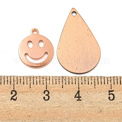 真鍮 DIY ジュエリー製作 金具キット  混合図形  ミックスカラー  8~35x4~32x0.5~10mm  穴：0.8~3mm&nbsp;KK-XCP0001-76