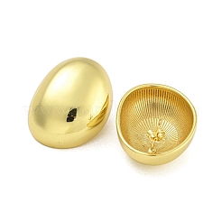 ラックメッキオーバル真鍮スタッドピアス  長持ちメッキ  カドミウムフリー＆鉛フリー  18KGP本金メッキ  35x26.5mm&nbsp;EJEW-C116-03G