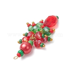 Glass Beaded Christmas Tree Pendants&nbsp;PALLOY-MZ01024