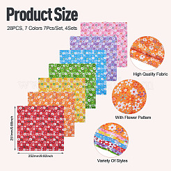 28Pcs Cotton Fabric&nbsp;DIY-TA0014-78