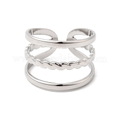 304 Stainless Steel Cuff Open Rings&nbsp;RJEW-P188-02G-P
