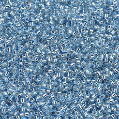 MIYUKIデリカビーズ  シリンダー  日本製シードビーズ  11/0  銀並ぶ  （db0044)シルバーライニングアクア  1.3x1.6mm  穴：0.8mm  約100000個/500g&nbsp;SEED-MY11-DB0044