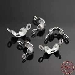 925スターリングシルバーボールチープ  銀  8x4mm  穴：1mm  内径：3mm  中心穴約0.6mm&nbsp;STER-E040-03B