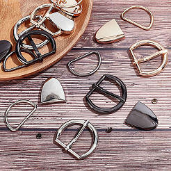 6 Sets 3 Colors Belt Alloy Buckle Sets&nbsp;FIND-WR0011-11
