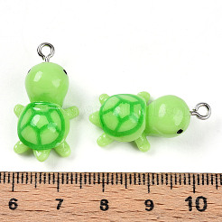 Resin with Iron Pendants&nbsp;RESI-T057-20