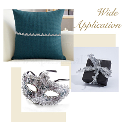 Nylon & Gold Metallic Lace Trim&nbsp;OCOR-WH0070-225B