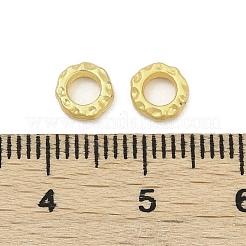 合金フレームコネクター  カドミウムフリー＆鉛フリー  テクスチャリング形状  ラックめっき  マットゴールドカラー  6x2mm  内径：3.2mm&nbsp;PALLOY-D369-23MG-04