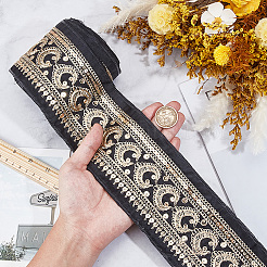 5Yards Vintage Jacquard Polyester Ribbon&nbsp;SRIB-CY0001-44