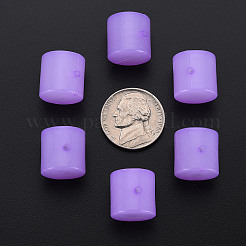 模造ゼリーアクリルビーズ  コラム  暗い蘭  14.5x14.5mm  穴：1.8mm  約200個/500g&nbsp;MACR-S373-88-E04