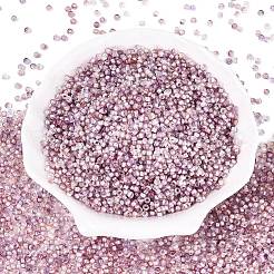 ピカソガラスシードビーズ  ロンデル  丸い穴  暗い蘭  2.5x1.5mm  穴：1.2~1.4mm  約30000個/ポンド&nbsp;SEED-Q041-02J