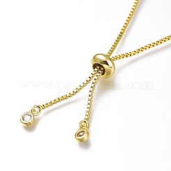 Evil Eye Brass Enamel Slider Bracelets&nbsp;BJEW-H531-01B-G