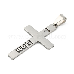 Non-Tarnish Mother's Day 201 Stainless Steel Pendants&nbsp;STAS-N103-188P