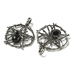 Natural Obsidian Pendants&nbsp;G-P547-05AS-11